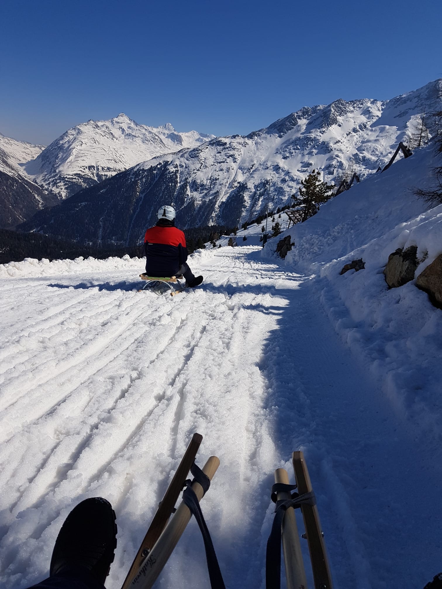 Schlittenfahren Sölden